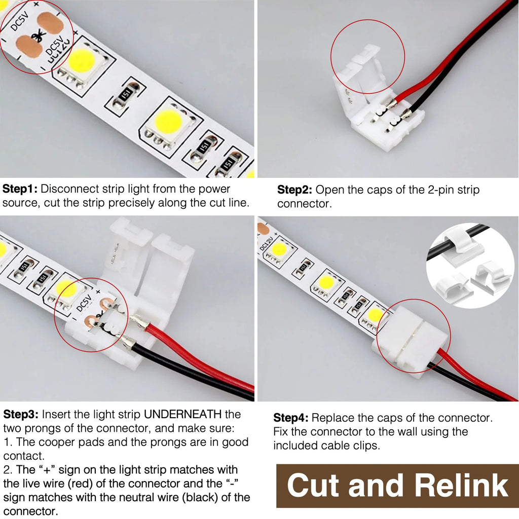 under Cabinet Lights, LED Strip Lights with Remote Control, Dimmable for Closet, Shelf, TV Back, under Counter Lights for Kitchen, 26.3Ft,White